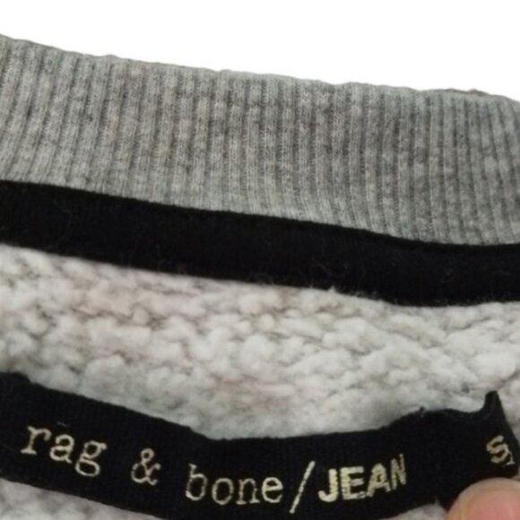 Rag and Bone grey short sleeve sweatshirt size S - Picture 6 of 7